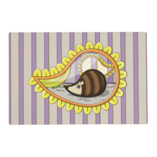 Chrissy the Hedgehog Laminated Place Mat