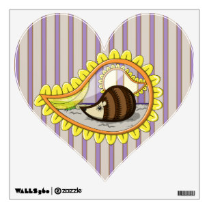 Chrissy the Hedgehog Wall Decal