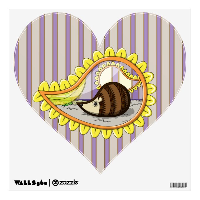 Chrissy the Hedgehog Wall Decal (Front)
