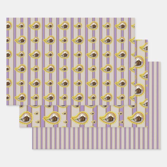 Chrissy the Hedgehog Wrapping Paper Set (Set)