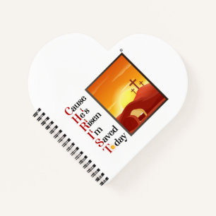 Christ Acronym Heart Shape Notebook