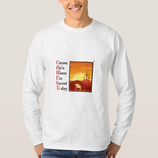 Christ Acronym Men's Long sleeve tee (Front)