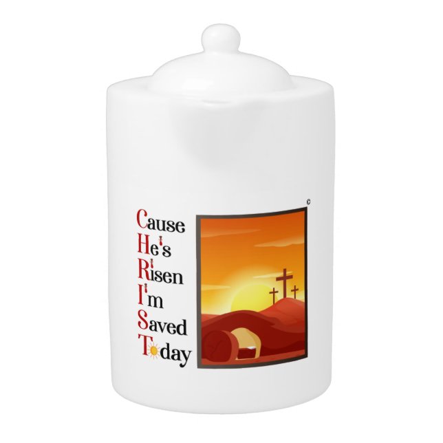 Christ Acronym Tea Pot (Front)