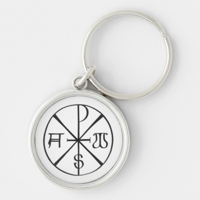 Christ - Alpha and Omega Keychain (Front)