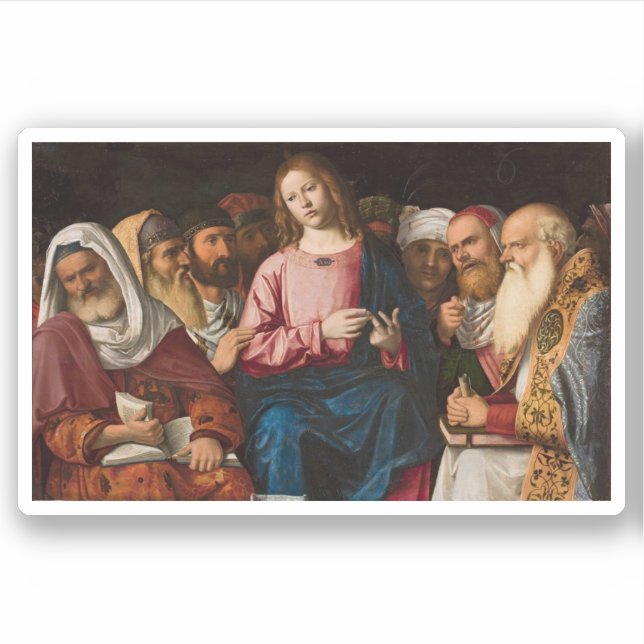 Christ Among the Doctors (1504) Sticker (Front)