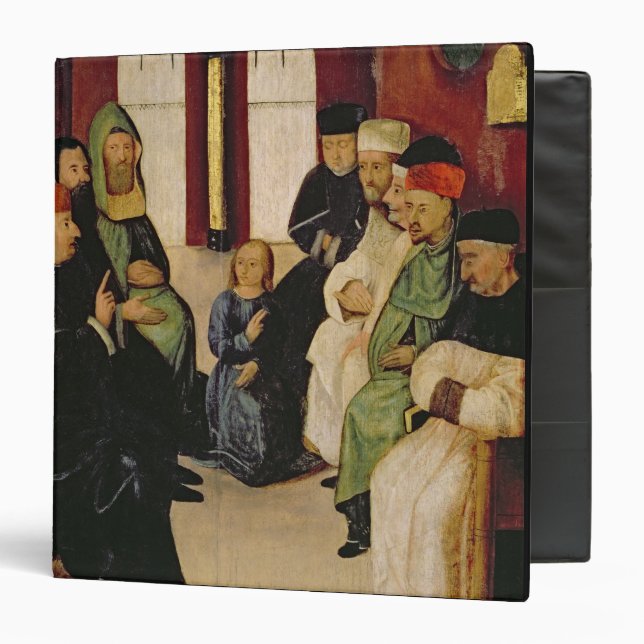 Christ Among the Doctors (oil on panel) Binder (Front/Inside)