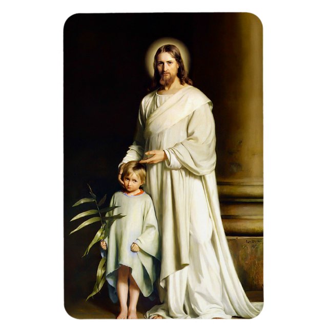 Christ and Child. Fine Art Easter Gift Magnet (Vertical)