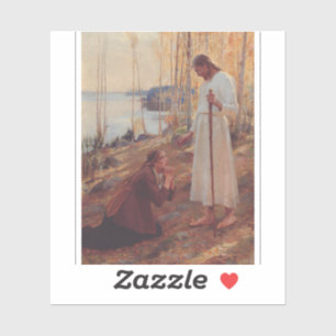 Christ and Mary Magdalene by Albert Edelf Sticker