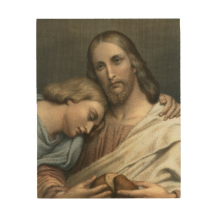 Christ and St. John Wood Wall Art