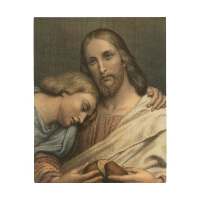 Christ and St. John Wood Wall Art (Front)