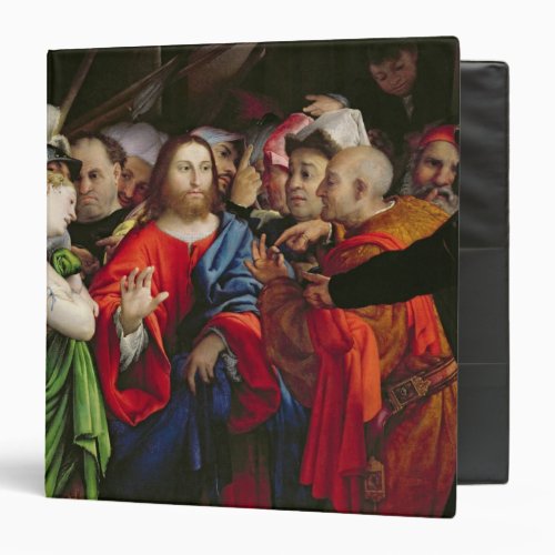 Christ and the Adulteress c1527_29 3 Ring Binder