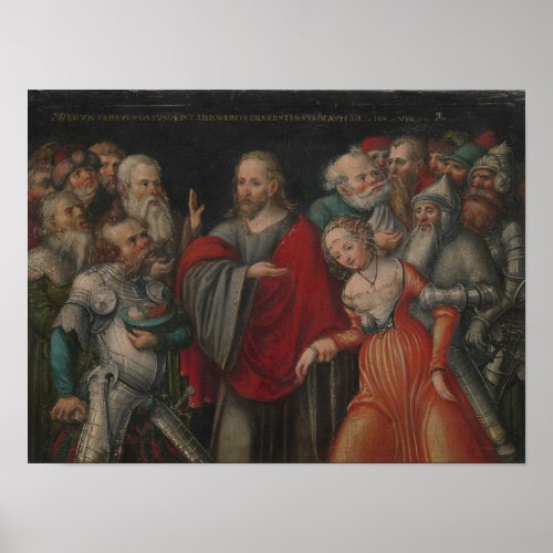Christ and the Adulteress Poster