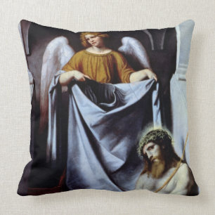 Christ and the Angel, c.1550-54 Throw Pillow