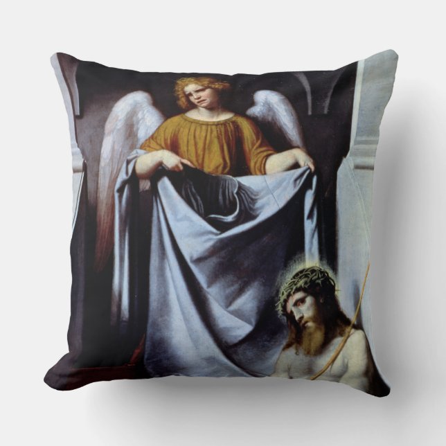Christ and the Angel, c.1550-54 Throw Pillow (Front)