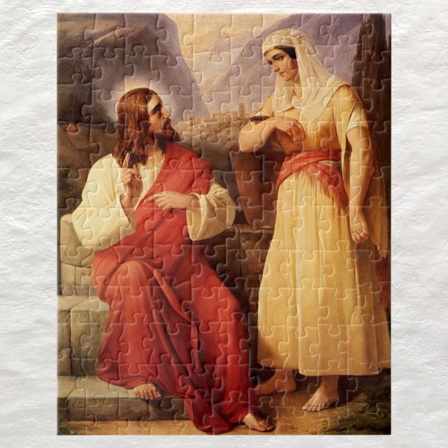 Christ and the Samaritan by Christian Schleisner Jigsaw Puzzle (Creator Uploaded)