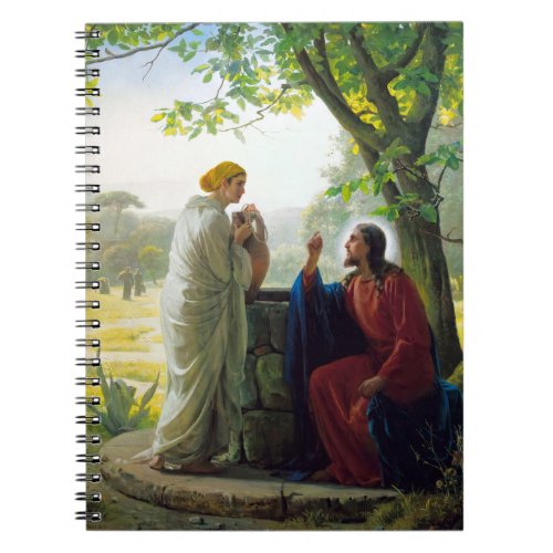Christ and the Samaritan Woman by Carl Bloch Notebook