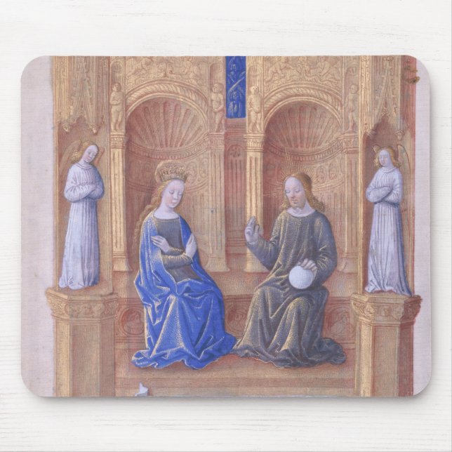 Christ and the Virgin Mary Enthroned Mouse Pad (Front)