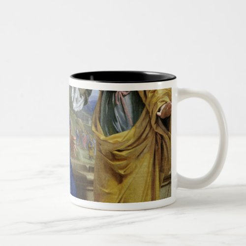 Christ and the Woman of Samaria Two_Tone Coffee Mug