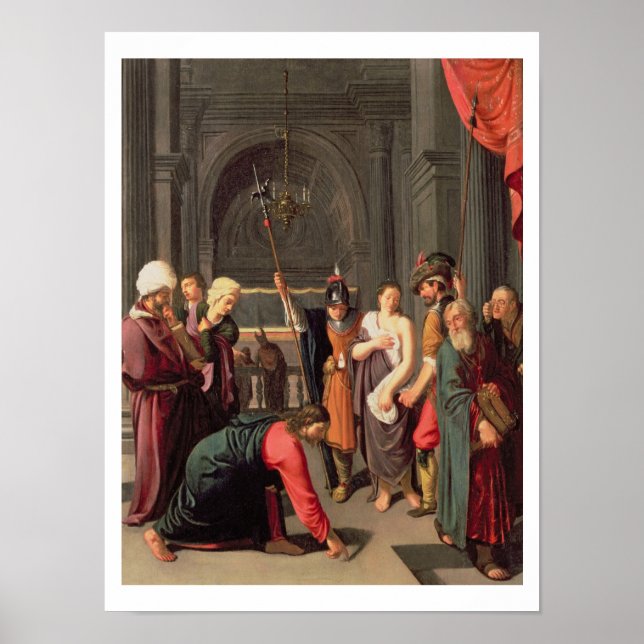 Christ and the Woman Taken in Adultery Poster (Front)