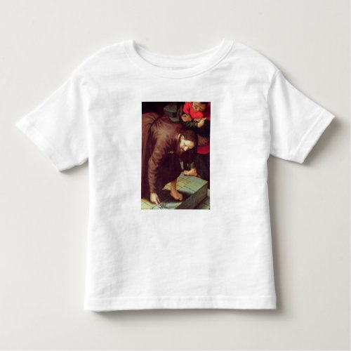 Christ and the woman taken in adultery toddler t_shirt