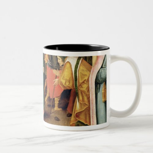 Christ and the women taken in adultery 1628 Two_Tone coffee mug