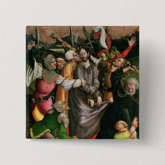Christ arrested in the Garden of Gethsemane Pinback Button (Front)