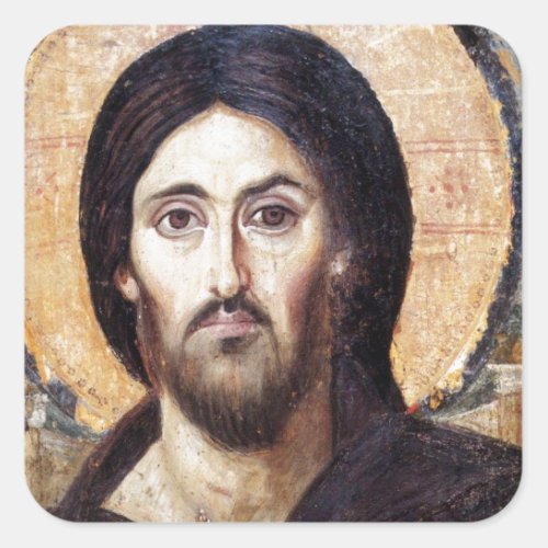 Christ as Ruler of All Square Sticker