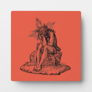 Christ as the Man of Sorrows Fine Art Plaque