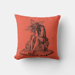 Christ as the Man of Sorrows Fine Art Throw Pillow