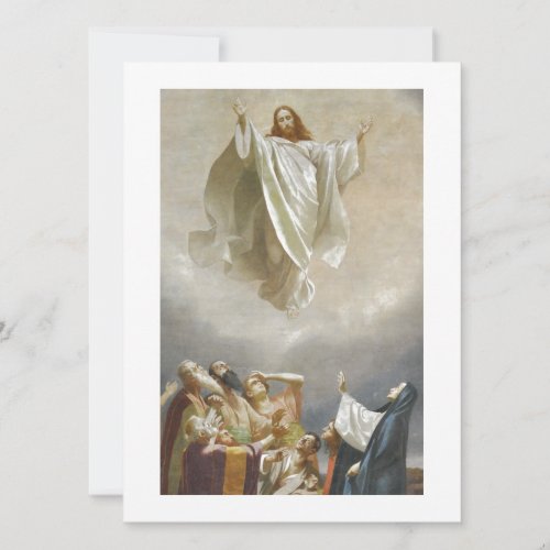 Christ Ascension to Heaven Observed by Apostles