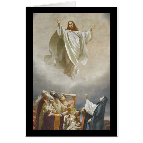 Christ Ascension to Heaven Observed by Apostles