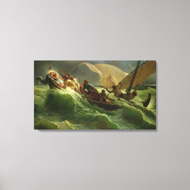 Christ Asleep in his Boat Canvas Print (Front)