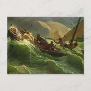 Christ Asleep in his Boat Postcard