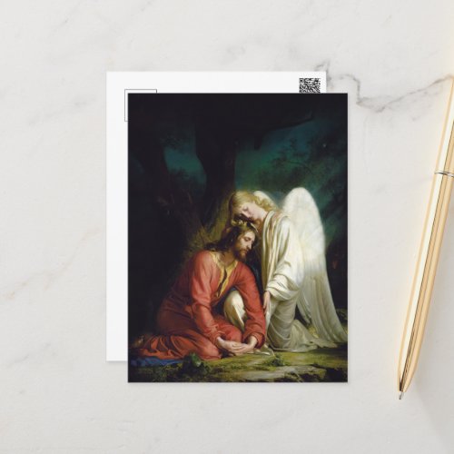 Christ at Gethsemane by Carl Bloch Holiday Postcard