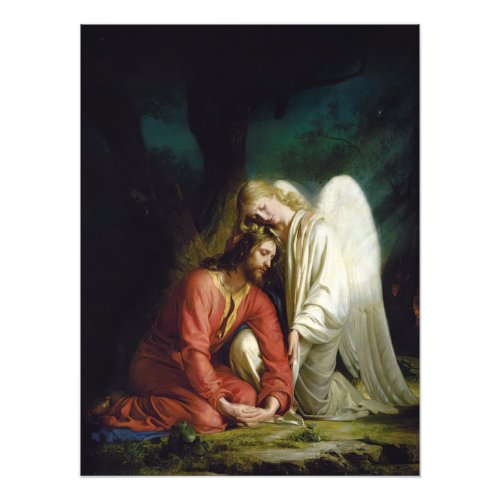 Christ at Gethsemane by Carl Bloch Photo Print