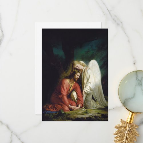 Christ at Gethsemane by Carl Bloch Thank You Card