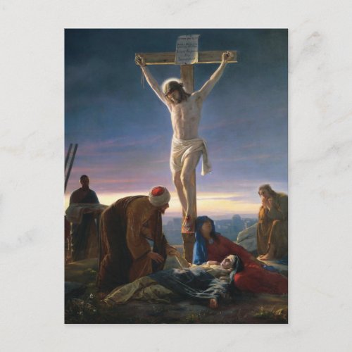 Christ at the Cross by Carl Bloch Postcard