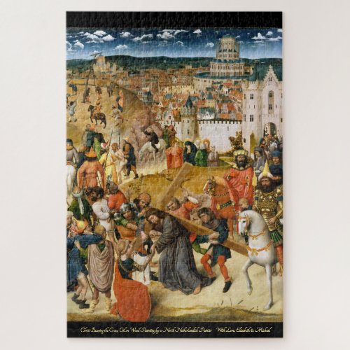 Christ Bearing the Cross Vintage Art Oil Painting Jigsaw Puzzle