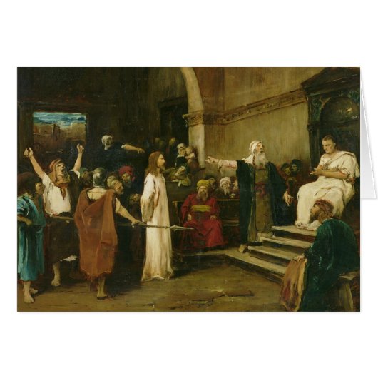 Christ Before Pilate, 1880 Cards (Front Horizontal)