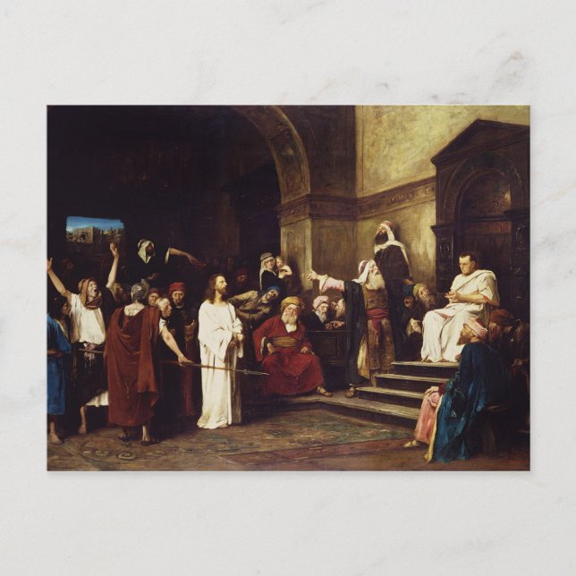 Christ Before Pilate Postcard (Front)