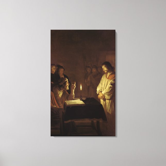 Christ before the High Priest, 1617 Canvas Print (Front)