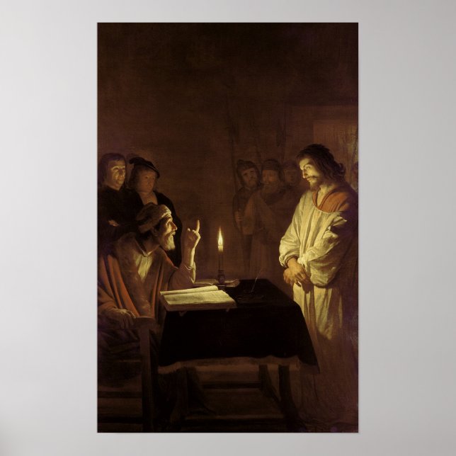 Christ before the High Priest, 1617 Poster (Front)