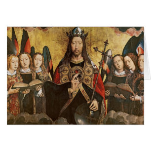 Christ Blessing, central panel from a triptych