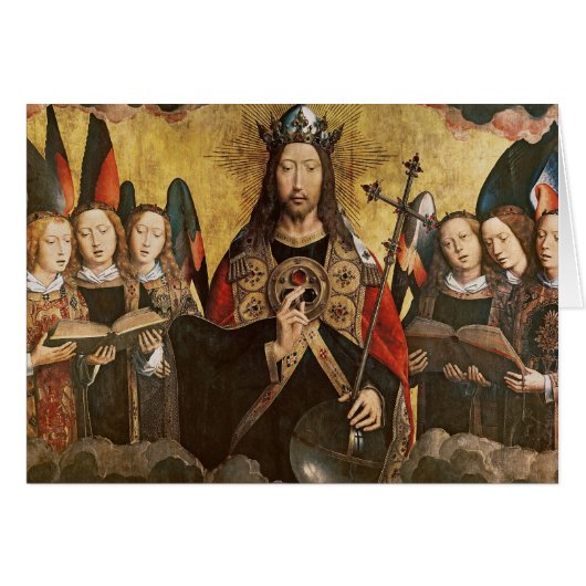 Christ Blessing, central panel from a triptych Cards (Front Horizontal)