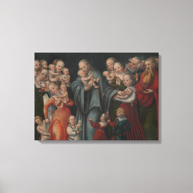 Christ Blessing the Children Canvas Print (Front)