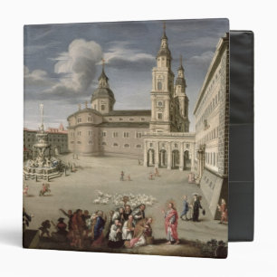 Christ blessing the people of Salzburg 3 Ring Binder