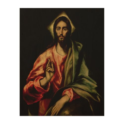 Christ Blessing Wood Wall Decor