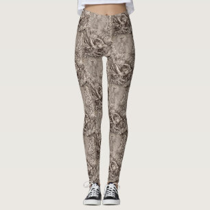 Christ Born to Heaven by Angels Leggings
