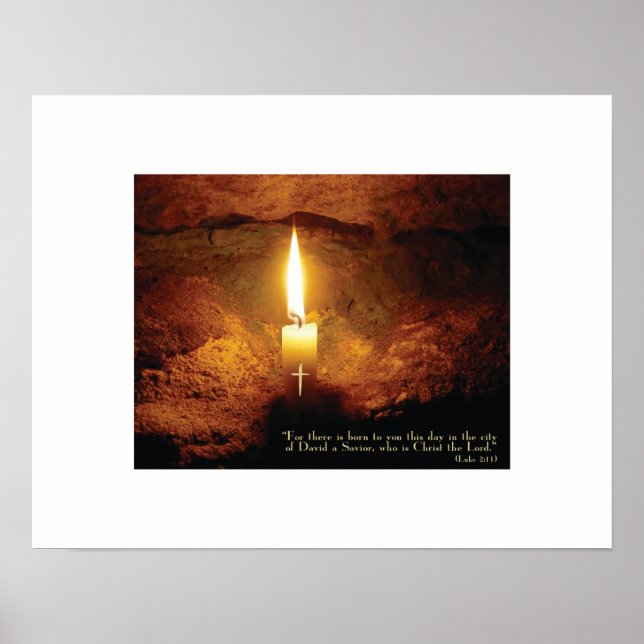 "Christ Candle" Christian Art Print (Front)