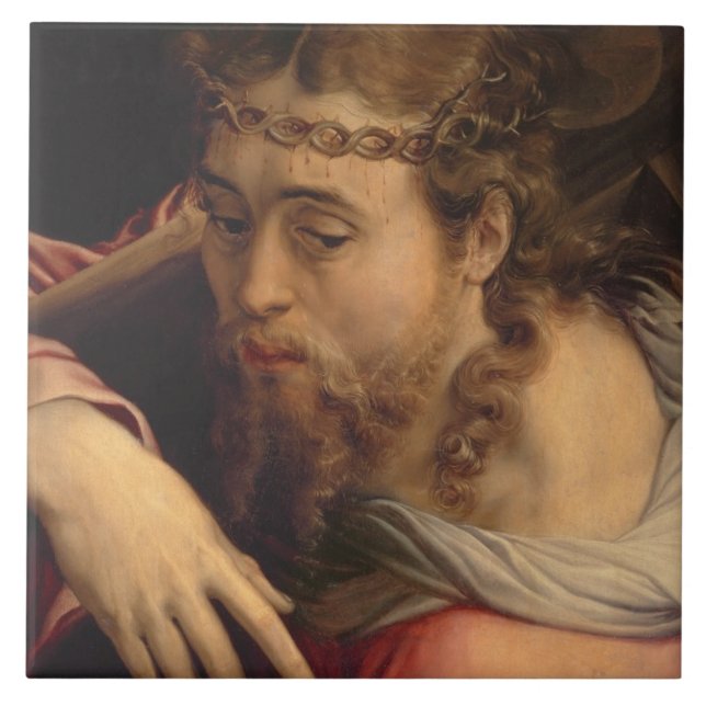 Christ Carrying the Cross, 1540-45 (oil on panel) Ceramic Tile (Front)
